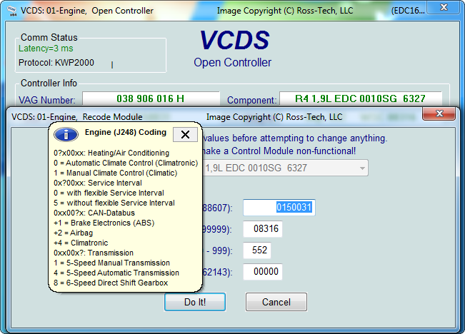 06a 906 018 C Labels For Rosstech Vcds